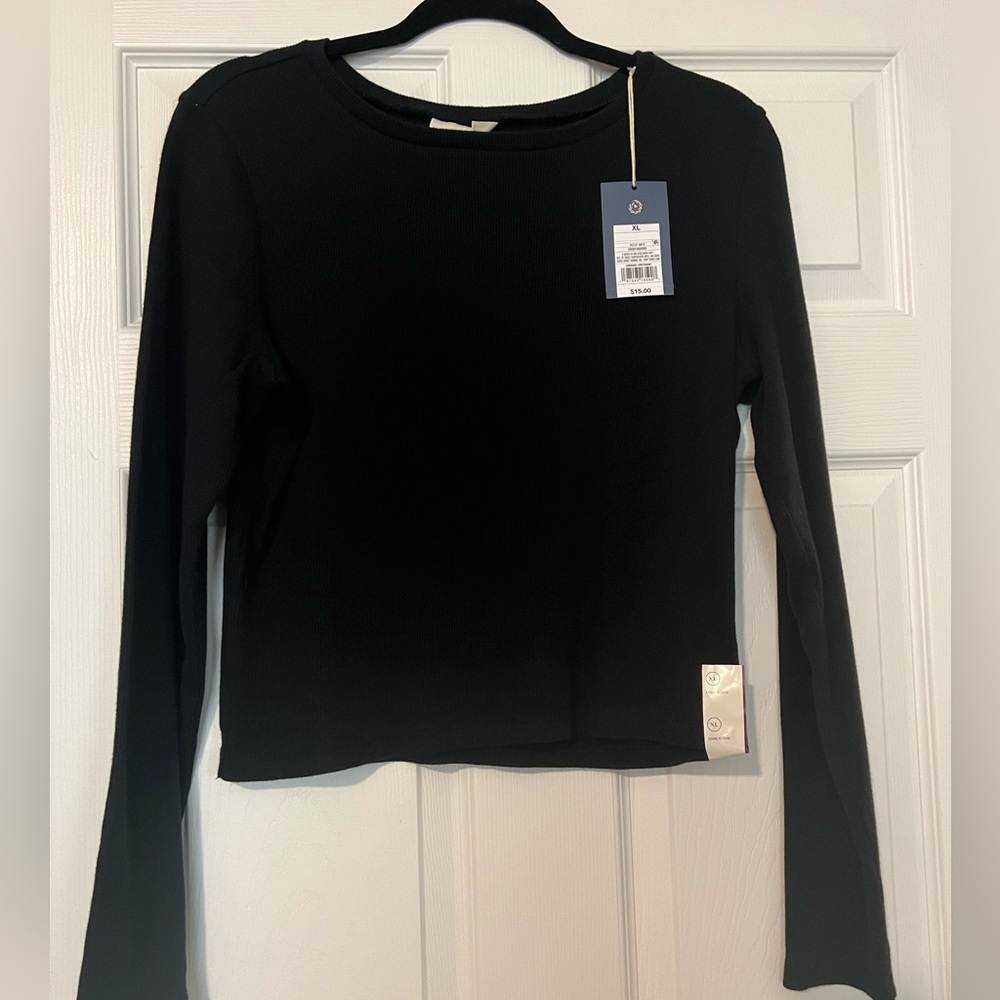 Black Long Sleeve Women's Top
